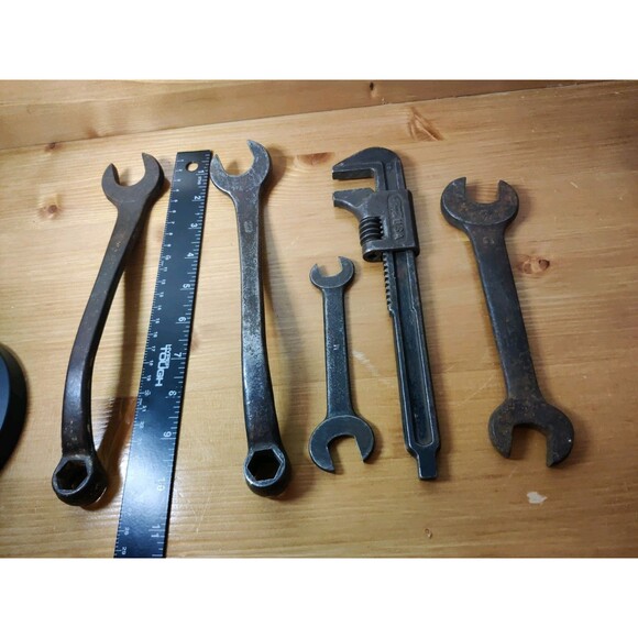 LOT OF FORD USA HAND TOOLS FLARE WRENCH PIPE WRENCH OPEN ENDED - Picture 14 of 14